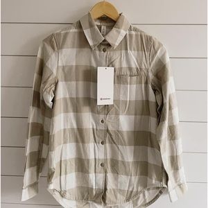 Lululemon “Full Day Ahead” Plaid Shirt. NWT